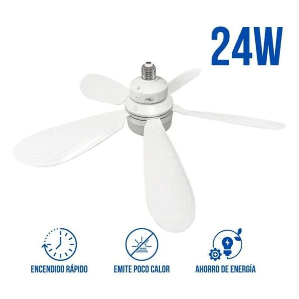 Foco Ventilador LED 24W Home Light – 3 Colores mas Control