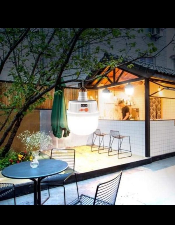 Lampara Foco LED Solar Recargable Colgante