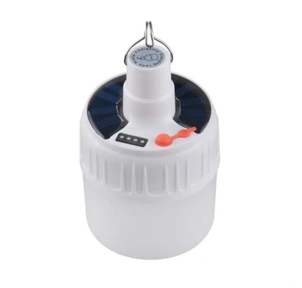 Lampara Foco LED Solar Recargable Colgante