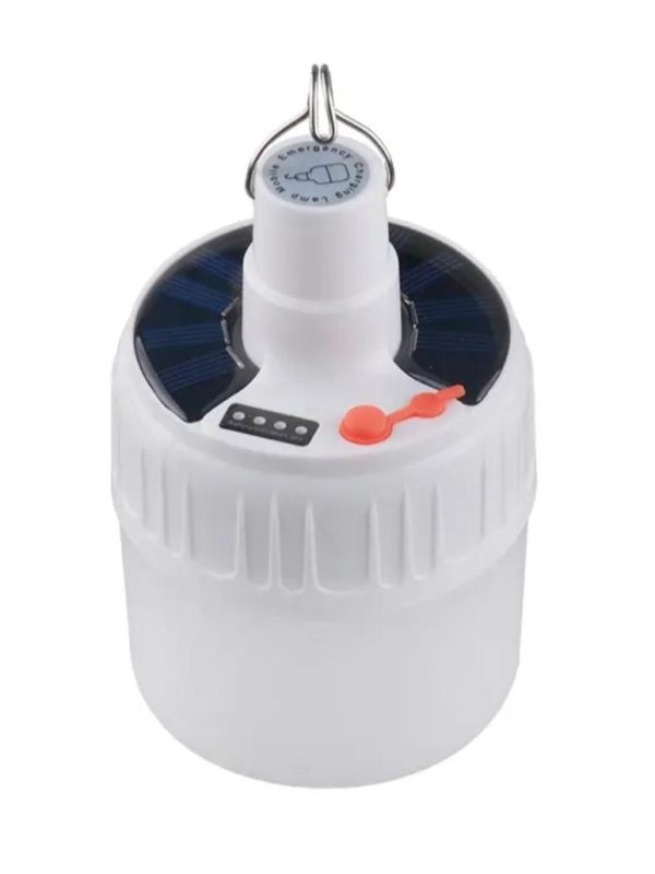 Lampara Foco LED Solar Recargable Colgante