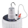 Lampara Foco LED Solar Recargable Colgante