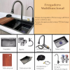 Fregadero de Cocina Multifuncional de Acero Inoxidable