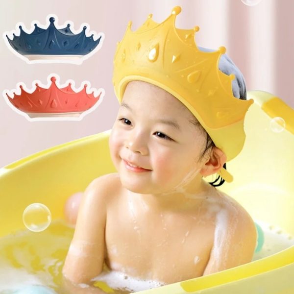 Gorra de Baño con Corona de Proteccion de Ojos para Niños