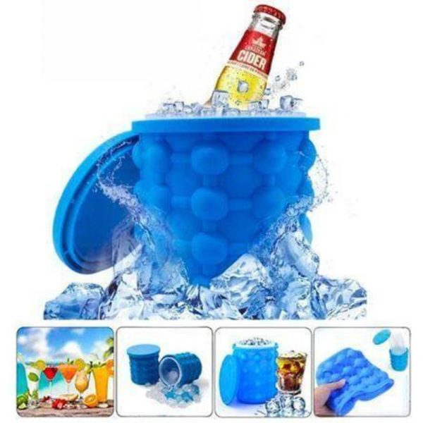 Hielera Cubetera de Silicona Ice Molde para hacer Cubos