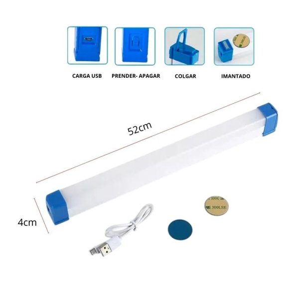 lampara-de-luz-led-barra-7.jpeg Lámpara de Luz LED Blanca Recargable en Forma de Barra