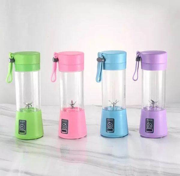 Mini Licuadora Portátil Con 6 Aspas Recargable
