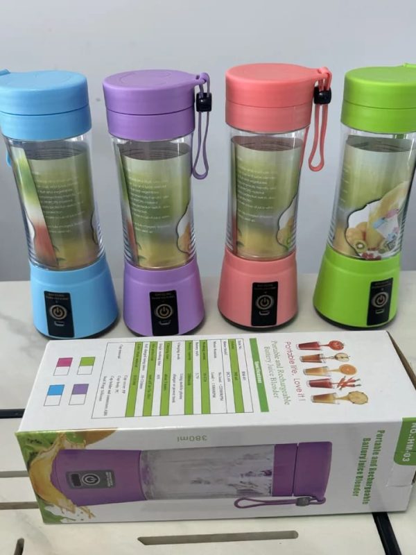 Mini Licuadora Portátil Con 6 Aspas Recargable