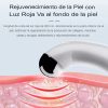 Masajeador facial de Microcorriente con Luz Roja y Recargable