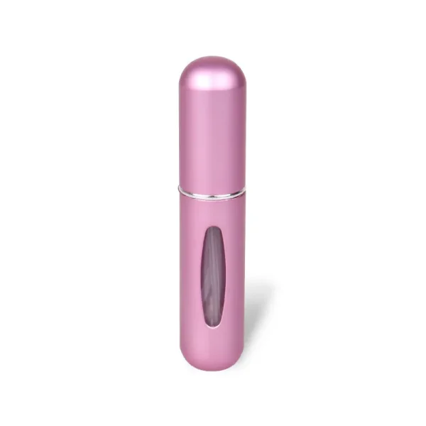 Mini botella de aluminio atomizador reciclable de perfume recargable