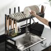 Organizador y Escurridor Inoxidable de Platos sobre Lavadero de 85 cm