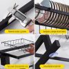 Organizador y Escurridor Inoxidable de Platos sobre Lavadero de 85 cm