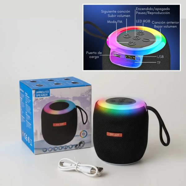 Mini Parlante Bluetooth Portátil con conexion Tipo Alexa