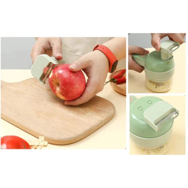 Pica Todo Triturador Cortador de Alimentos Verduras Carnes y mas Recargable 4 en 1