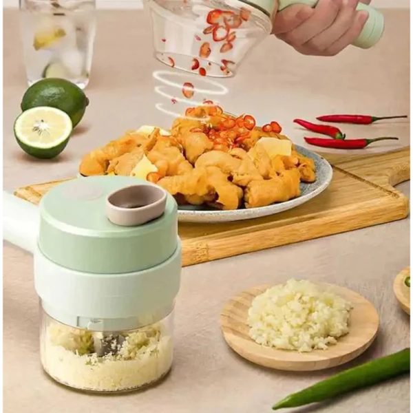Pica Todo Triturador Cortador de Alimentos Verduras Carnes y mas Recargable 4 en 1