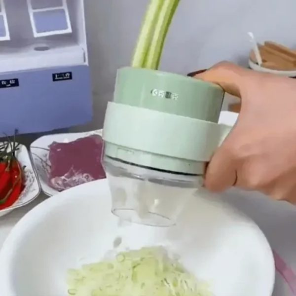 Pica Todo Triturador Cortador de Alimentos Verduras Carnes y mas Recargable 4 en 1