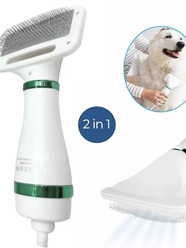 Secador y Peine de Pelo 2 en 1 para Mascotas