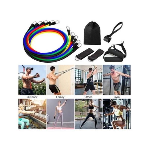 Set 5 Bandas Elástica de Resistencia Para Ejercicio