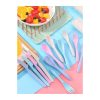 Set Cubiertos Portatiles Con Estuche Ecologicos Fibra Trigo