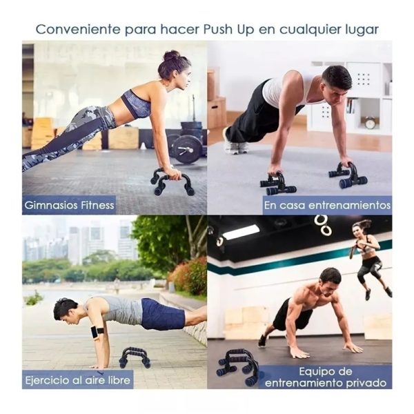 Soporte para Flexiones Planchas Antideslizante Push Up Stand