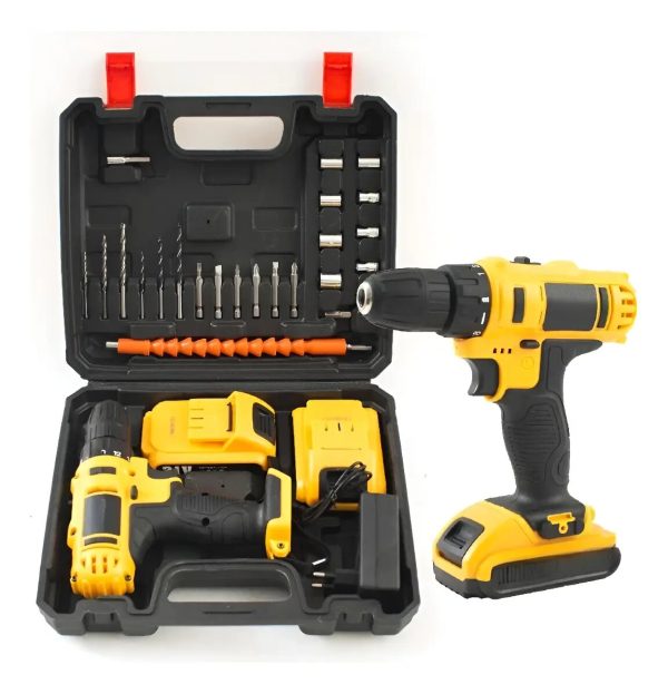 Taladro Destornillador Inalámbrico 180Vf Doble Batería