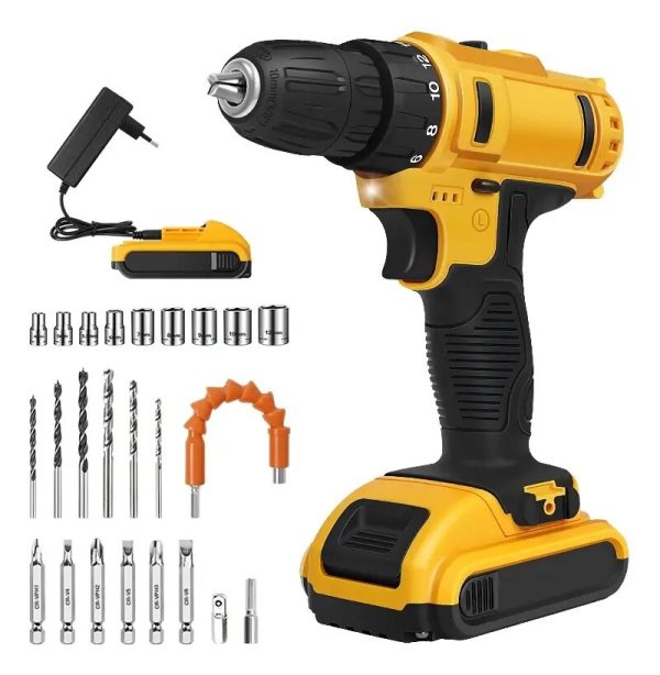 Taladro Destornillador Inalámbrico 180Vf Doble Batería