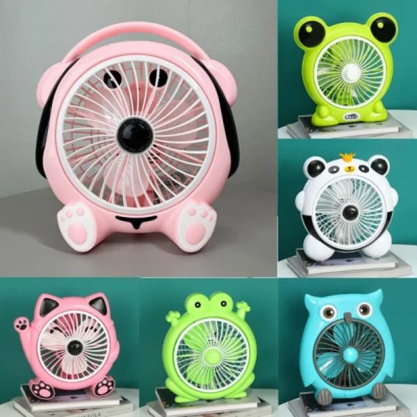 Ventilador de Escritorio Electrico Kawaii de Tipo Dibujos Animados