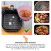 Bandeja de Silicona Antiadherente para Freidora de Aire