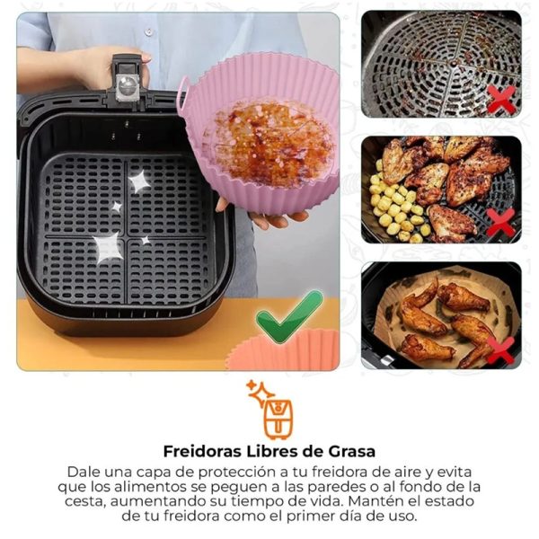 Bandeja-de-silicona-6.jpeg Bandeja de Silicona Antiadherente para Freidora de Aire