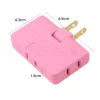 Adaptador Triple Enchufe Plano Giratorio 3 En 1 Conector