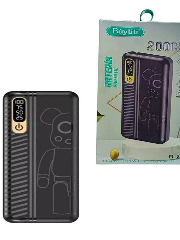 Bateria Portátil -Power Bank con Linterna LED Carga Rápida Recargable