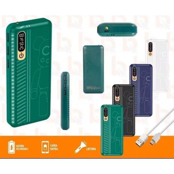 Bateria-portatil-con-linterna-8.jpeg Bateria Portátil -Power Bank con Linterna LED Carga Rápida Recargable