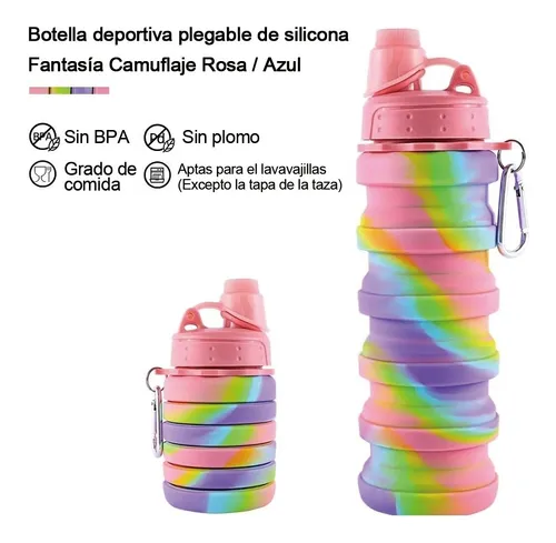 Botella de Agua de Silicona Plegable