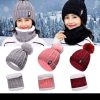 Gorro-con-Diseno-de-Pompon-colores.jpg Gorro con Diseño de Pompón Tejido con Calentador de Cuello