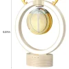 Humidificador y Difusor de Aceites Escenciales Circular con Aro de Luz Led