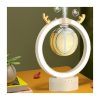 Humidificador y Difusor de Aceites Escenciales Circular con Aro de Luz Led