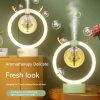 Humidificador y Difusor de Aceites Escenciales Circular con Aro de Luz Led