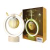 Humidificador y Difusor de Aceites Escenciales Circular con Aro de Luz Led