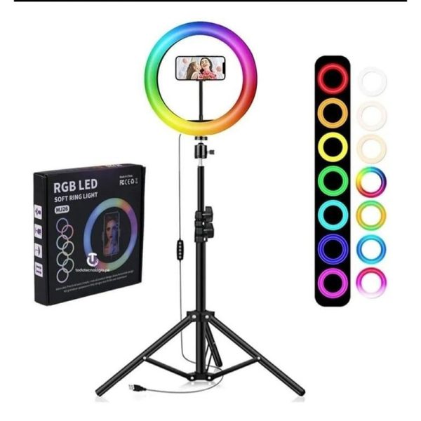 Kit Aro LED RGB+ Tripode con Soporte para Celular