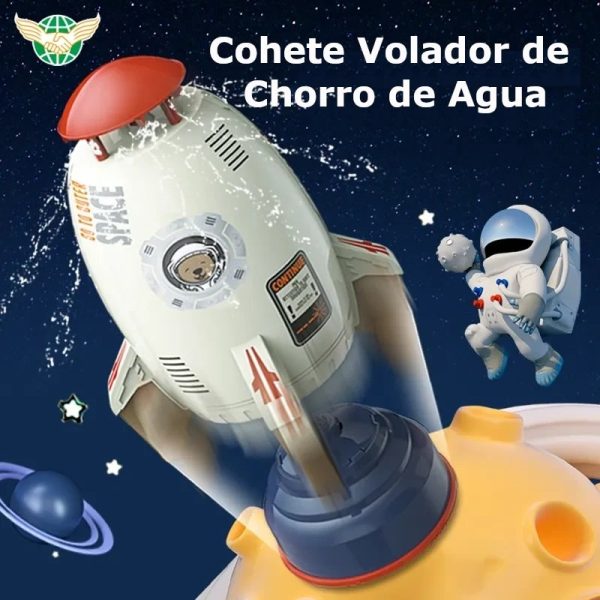 Juguete Lanzador de Cohete Rociador Giratorio  Aspersor de Elevacion a Presion de Agua