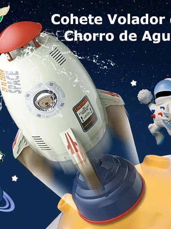 Juguete Lanzador de Cohete Rociador Giratorio  Aspersor de Elevacion a Presion de Agua