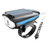 Luz Bicicleta S7599 Solar Recargable 500lm con Bocina IPX6