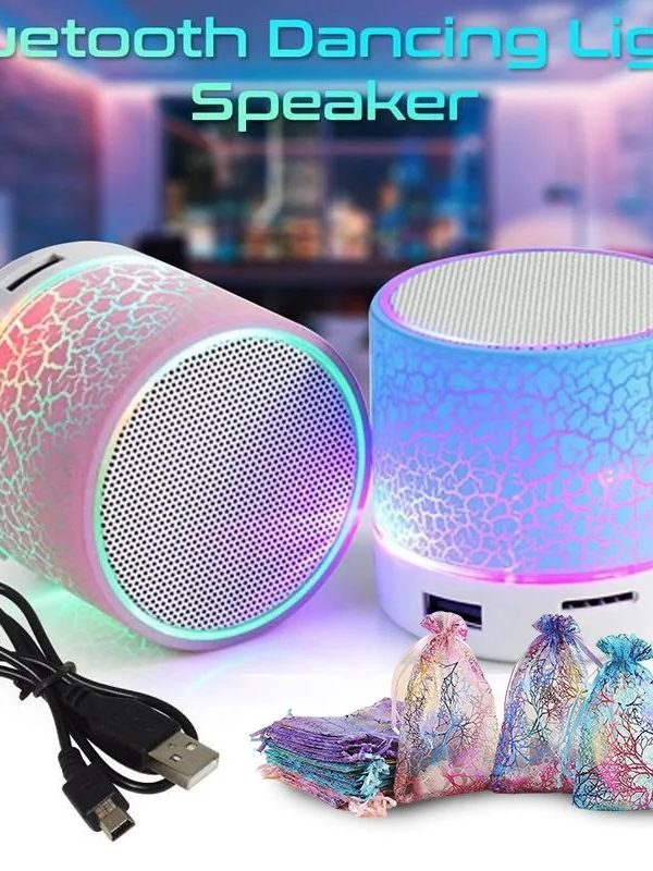 Mini Altavoz Bluetooth con Luz Led