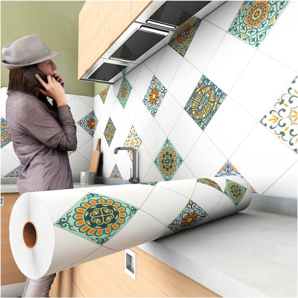 Papel Tapiz PVC AutoAdhesivo Para Cocina, Baño y Decoracion