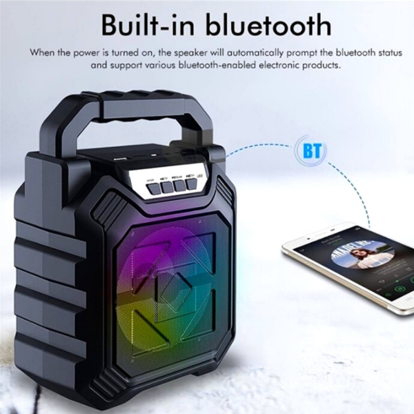 Parlante Portatil Recargable Bluetooth con Micrófono