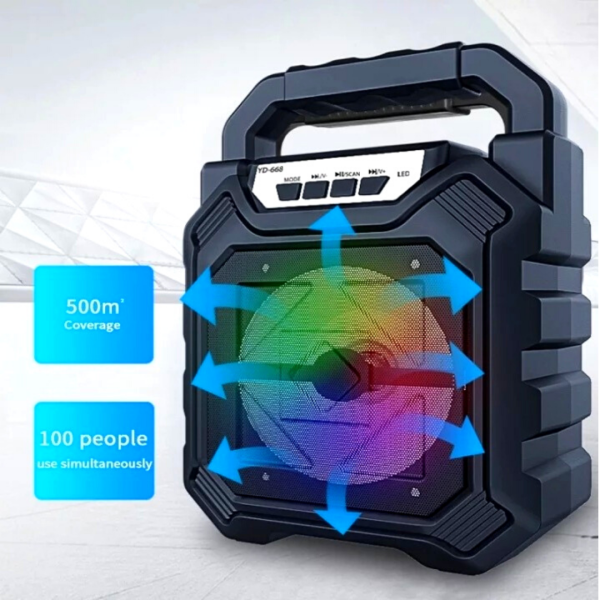 Parlante Portatil Recargable Bluetooth con Micrófono