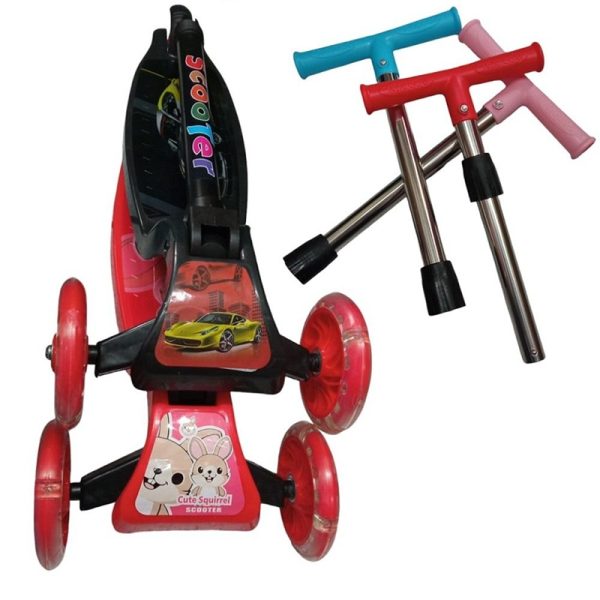 Scooter-para-ninos-4.jpeg Scooter Plegable con 3 Llantas con Luces para Niños