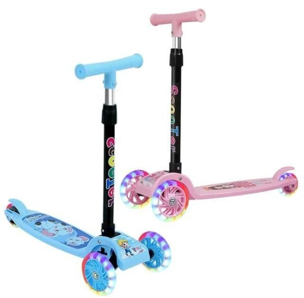 Scooter-para-ninos-8.jpg Scooter Plegable con 3 Llantas con Luces para Niños