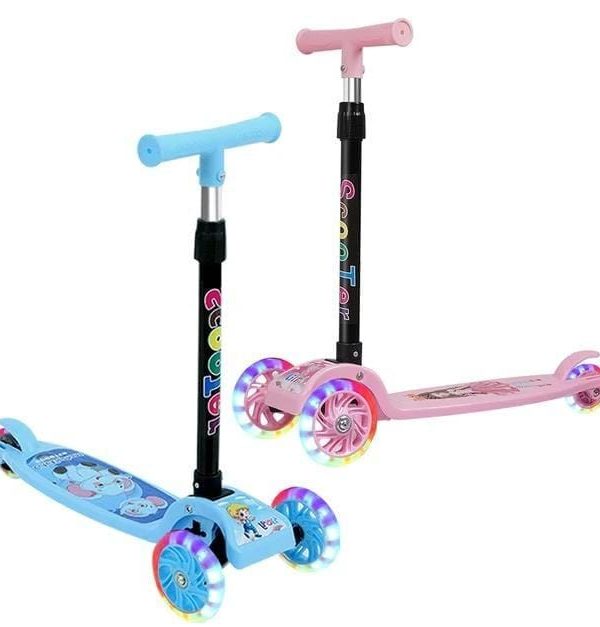 Scooter Plegable con 3 Llantas con Luces para Niños
