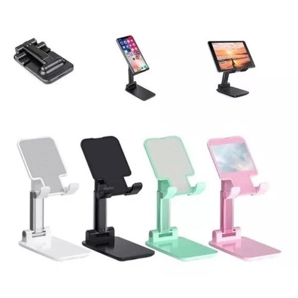 Soporte Plegable y Portatil para Celular y Tablet en Escritorio