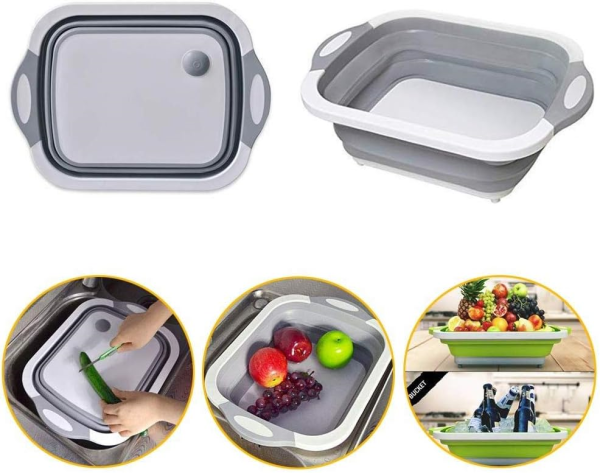 Tabla de Picar y Escurridor Plegable Multifucional 2 en 1